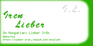 iren lieber business card